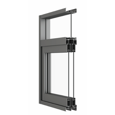 Double Hung Vertical Sliding Aluminum Window Profile